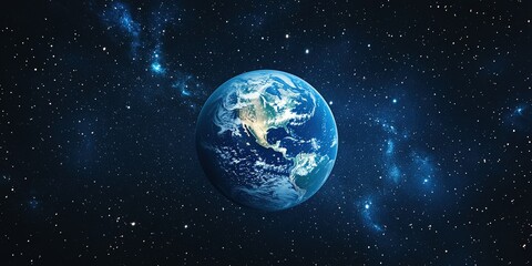Naklejka premium earth in space