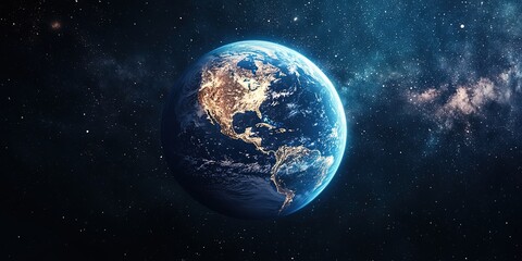 earth in space