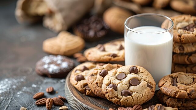 Minimalist Background: Tasty Vector Design of Cookies, Cakes, and Coffee for International Chocolate Day