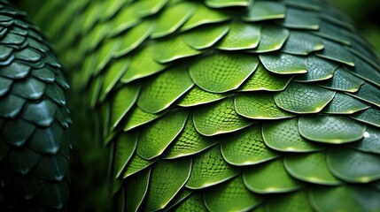 closeup green scales