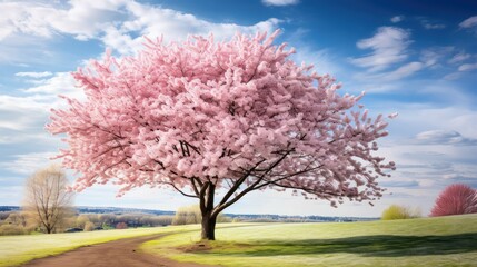 Naklejka premium tree spring valley new york