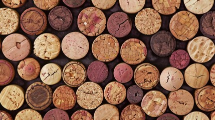 grape wine cork seamless abstract background