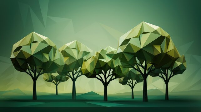 geometric polygon trees