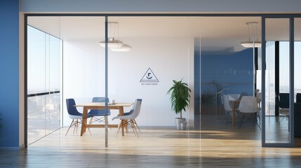 door office signage mockup