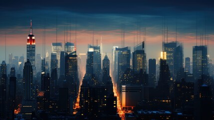 skyline gradient textures