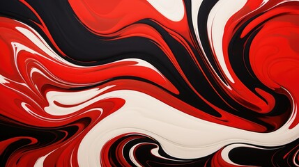 wall black red white