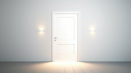 minimalist open door graphic