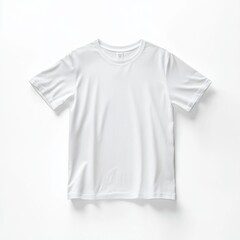 Minimalist Premium Smooth Short Sleeve Shirt, featuring a soft fabric texture on a pristine white background, showcasing elegance and simplicity in design.