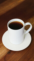 A glass of hot plain tea