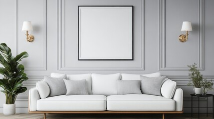 modern interior with sofa