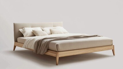 bed with pillows
