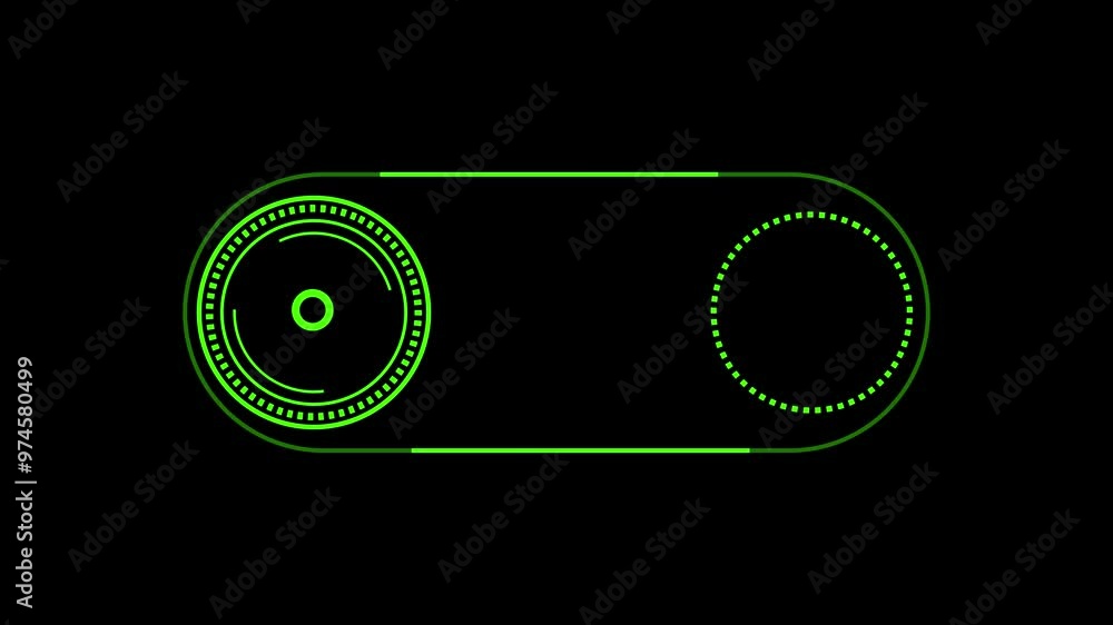 Poster modern technology search engine , system for extracting technical information. green color animation