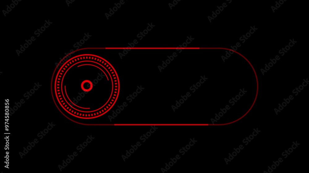Poster modern technology search engine , system for extracting technical information. red color animation l