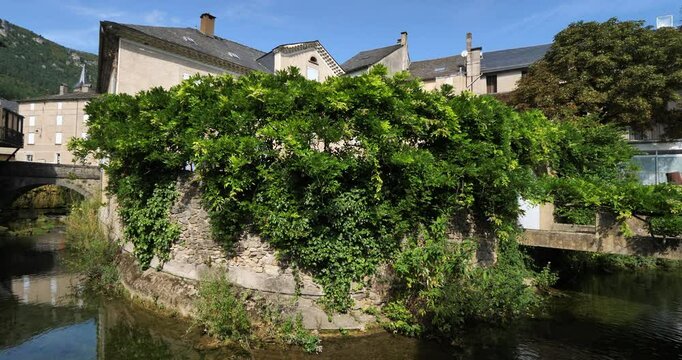 Florac, the Cevennes National park, Lozere department, Occitania, Southern France