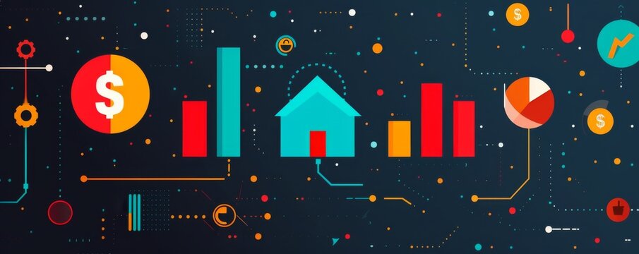 Abstract Business Growth and Finance Concept