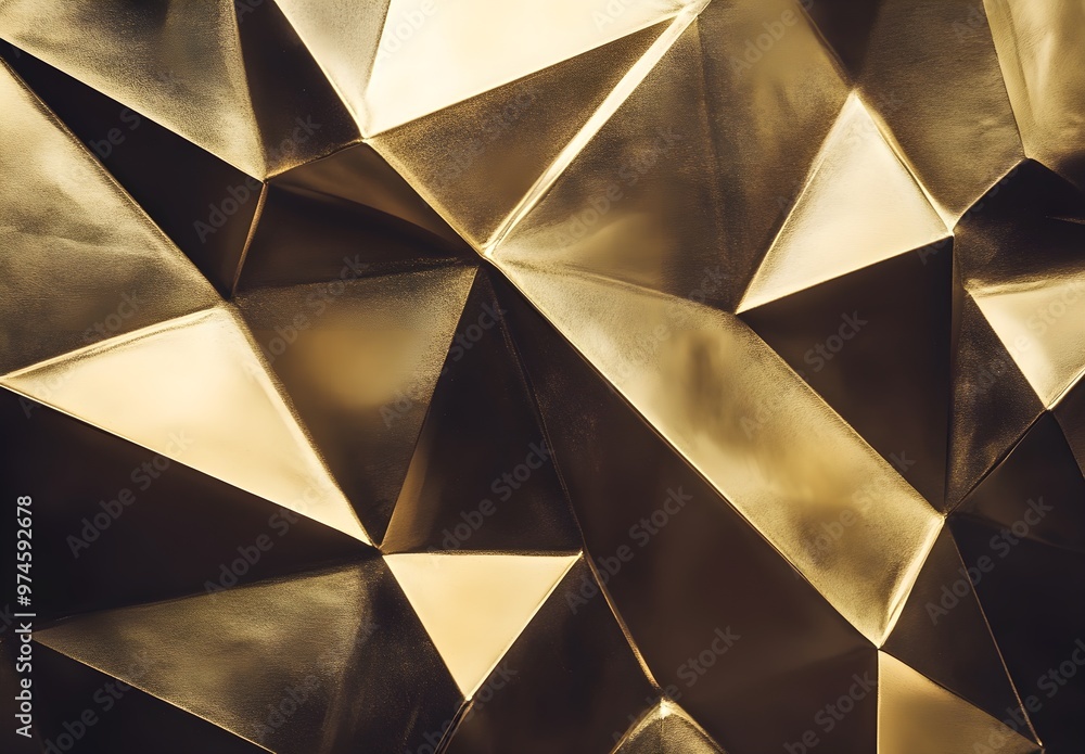 Canvas Prints abstract golden geometric background