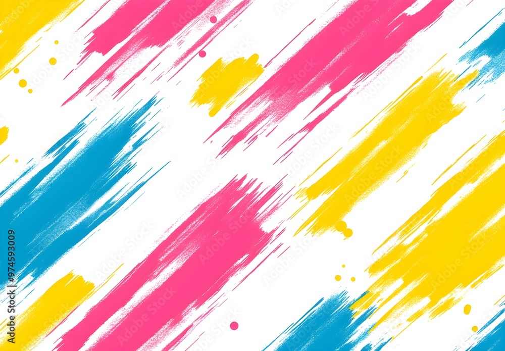 Sticker abstract paint strokes background