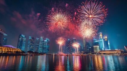 New Year's Eve 2025: Fireworks Illuminate City Skyline