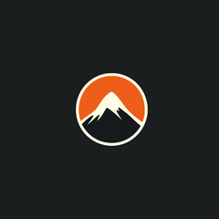 simple nature mountain adventure logo vector illustration template design