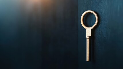 Key on wall along a business roadmap, representing the step by step unlocking of opportunities and growth
