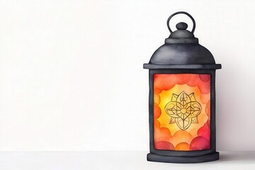 A beautifully designed lantern with vibrant patterns, perfect for adding warmth and style to any space or event.