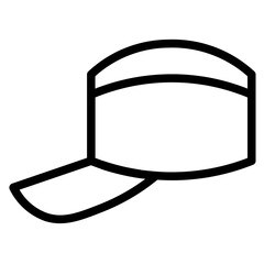 Hat Man Fashion Line Icon