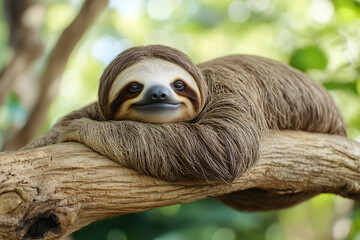 Fototapeta premium close up of a sloth