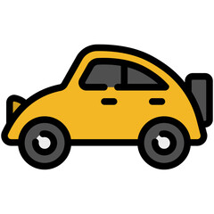 car filled line icon