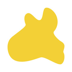 Yellow mottle Abstract irregular