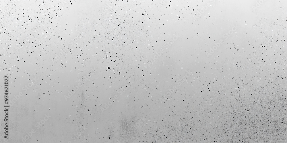 Poster minimalist background with a gradient of light grey to black, with small dots and specks scattered a