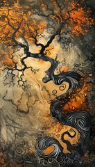 Dreamlike artwork featuring whimsical patterns that inspire imagination and creativity