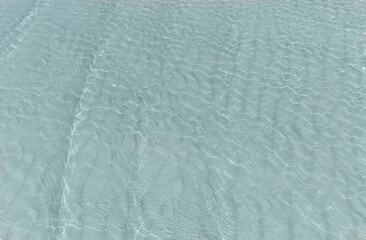 Cayo Coco,Cuba island, closeup detailed view on sea shore water background