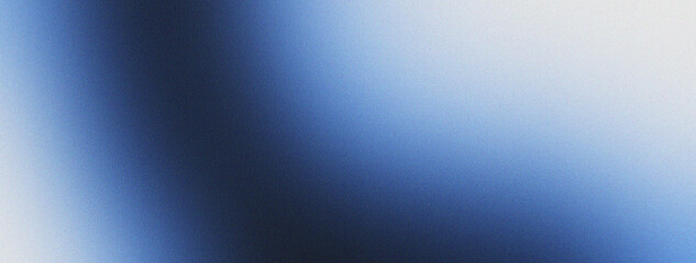 Blue illuminated spots on white, grainy color gradient background, noise texture effect, copy space