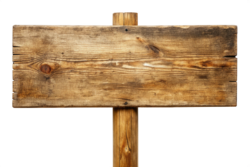 blank wooden sign board