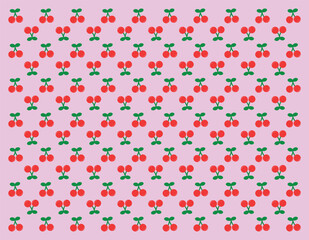 cherry pattern design for background, wallpaper, carpet, textile design, fabric, blanket, blanket for kids, card , wrapping paper , notebook ,batik, diary cover, and etc.