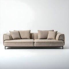 Obraz premium Sofa isolated on a white background.