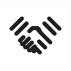 Obraz premium handshake icon vector