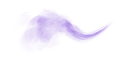 Purple fog or smoke. Purple smog clouds on floor. Cigarette smoke. Morning fog over land or water surface. Magic haze. Cloud, smoke, fog. PNG.

