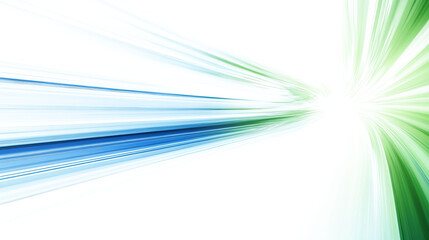 lines of blue & green lights . lights of cars with night. long exposure on transparent background.