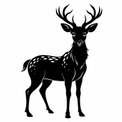 Deer Black Black silhouette