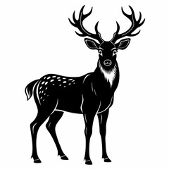 Deer Black Black silhouette