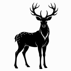 Deer Black Black silhouette