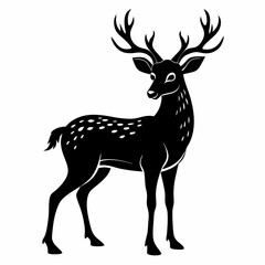 Deer Black Black silhouette