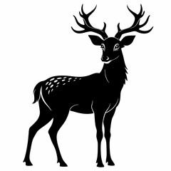 Deer Black Black silhouette