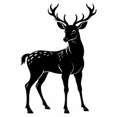 Deer Black Black silhouette