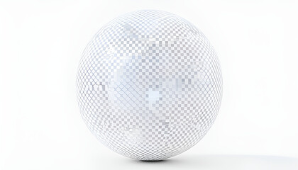 -a-sphere-transparent-glass-white-background 