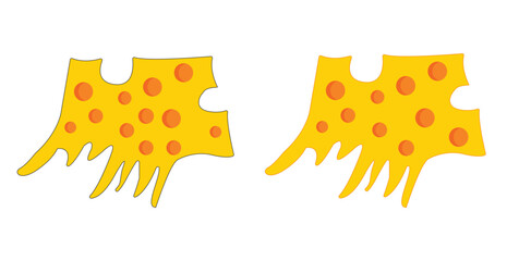Cheese logo vector illustration