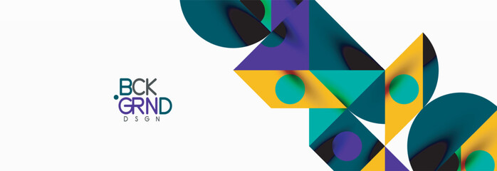 Trendy triangles lines, round elements and circles. Vector Illustration For Wallpaper, Banner, Background, Card, Book Illustration, landing page