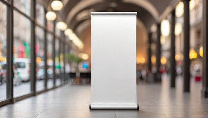 Blank Rollup Banner Design Mockup 