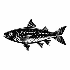 Herring Black Black silhouette